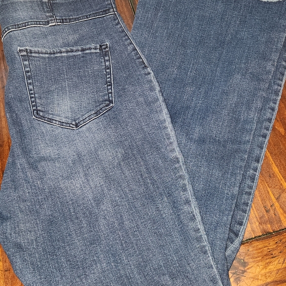 Knox Rose Pullon Blue Flare Wide Leg Jegging Jeans Sz 14 - Picture 4 of 5
